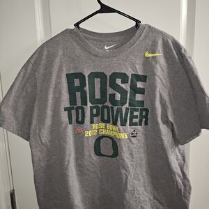 Vintage Nike Oregon Ducks 2012 Rose Bowl Champions T-Shirt - Size 2XL